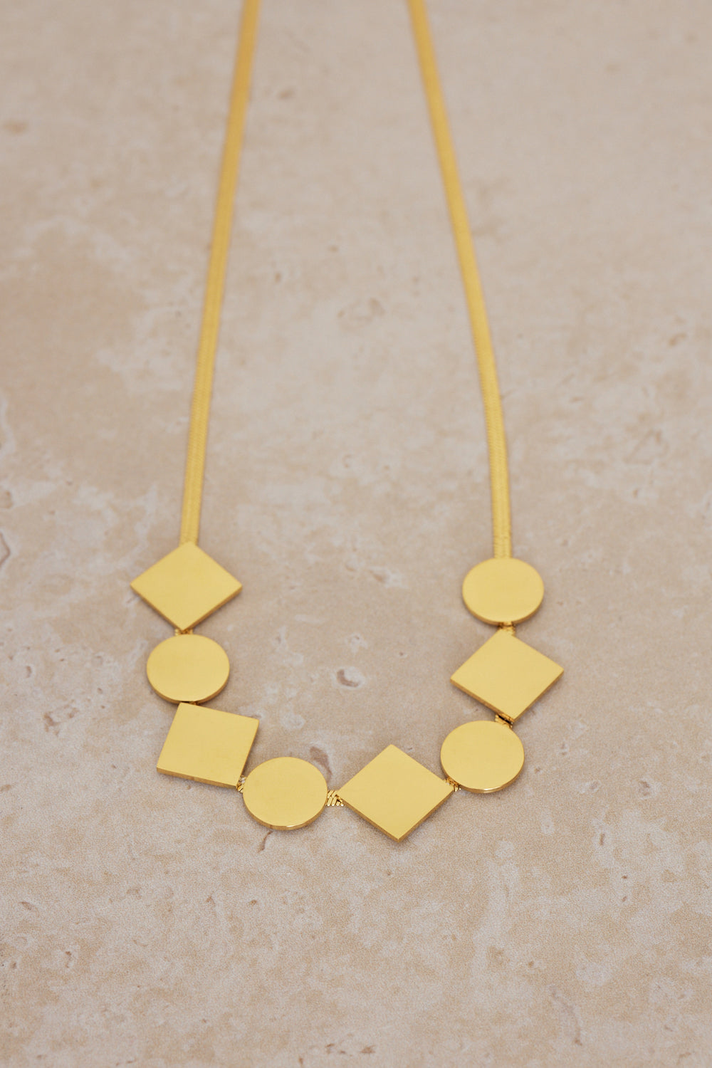 Geometric Necklace - Gold