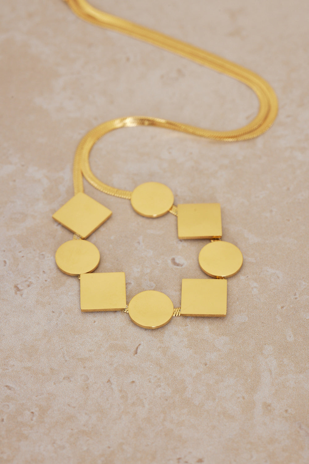 Geometric Necklace - Gold