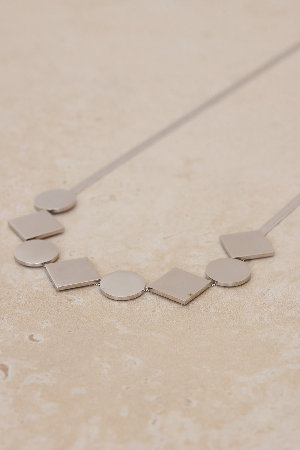 Geometric Necklace - Silver