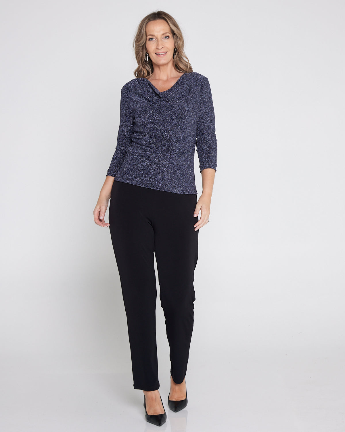Estelle Lurex Top - Onyx