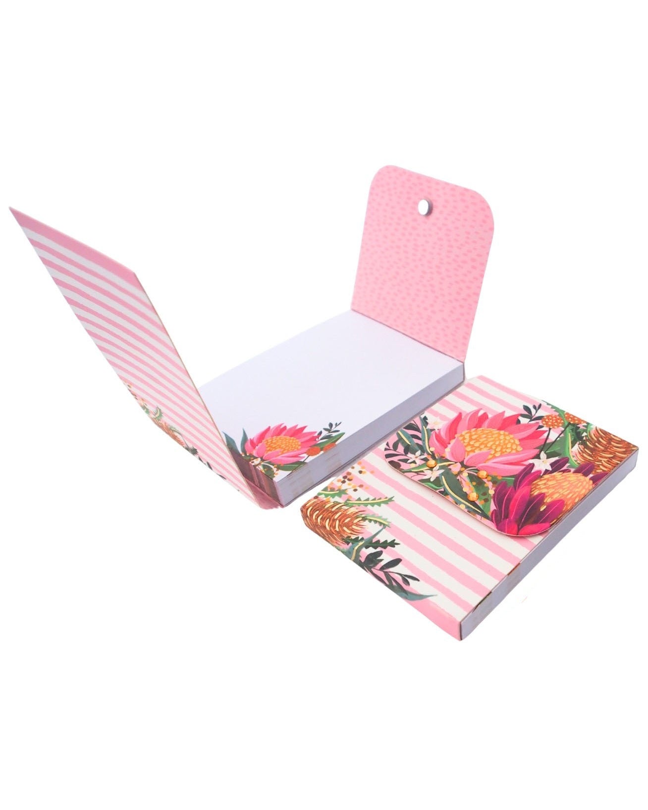 Banksia Stripe Magnetic Pocket Notepad