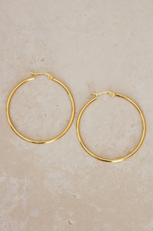 Cara Hoop Earrings - Gold