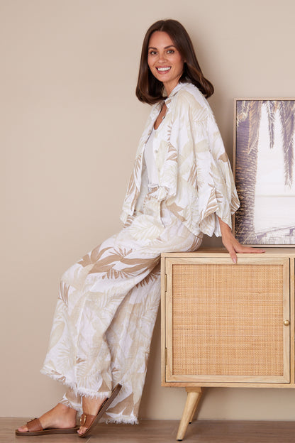 Lana Top - Neutral Palm