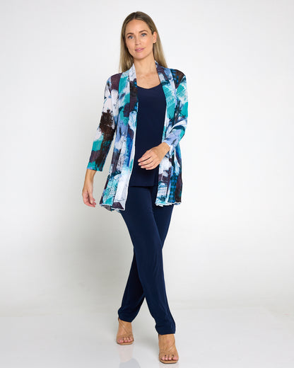 Long Line Tank - Navy