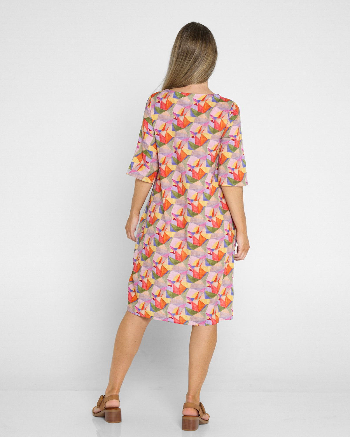 Eva Cotton Dress - Fruit Salad Geo