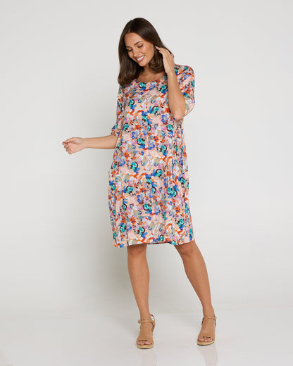 Eva Cotton Dress - Summer Bouquet