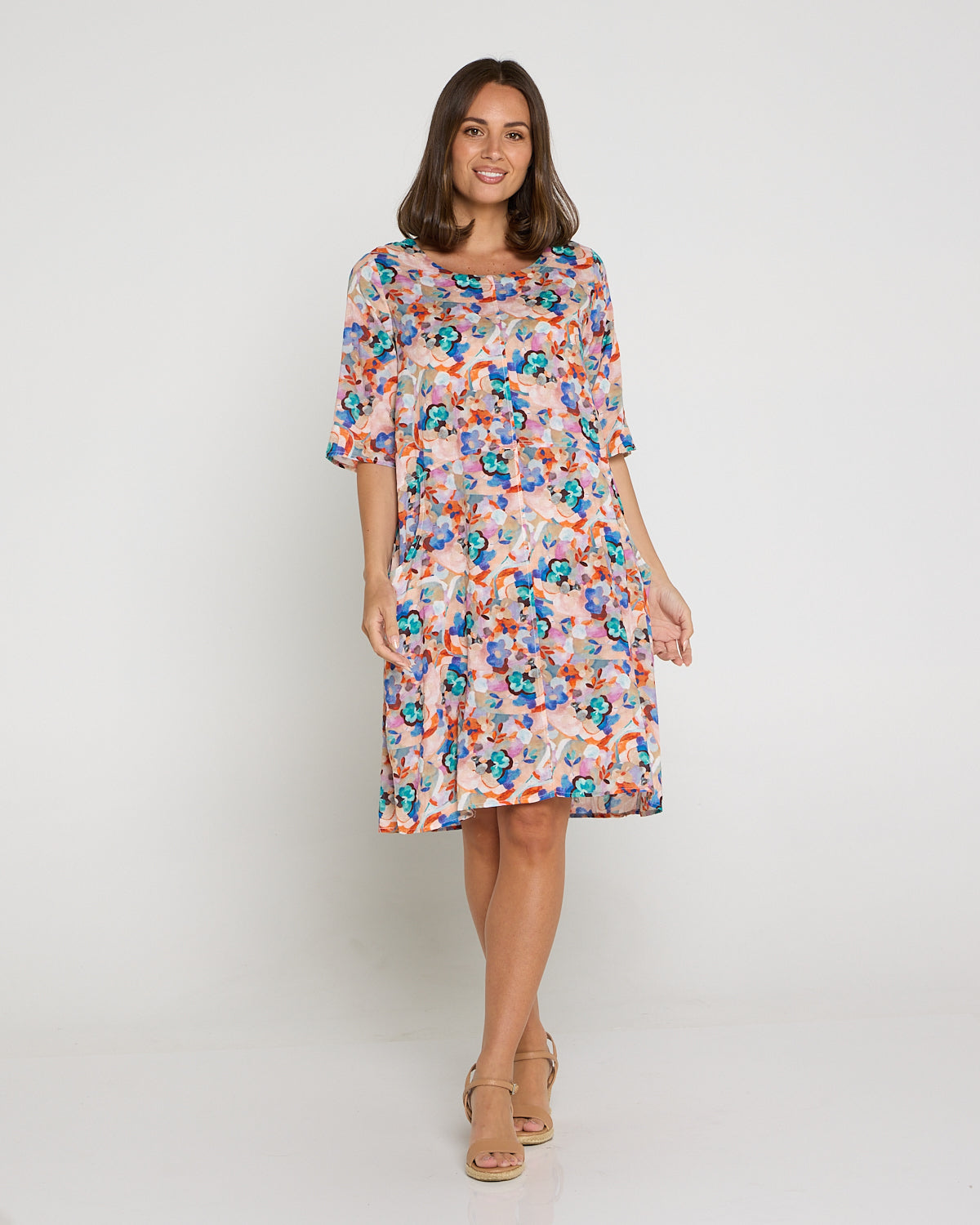 Eva Cotton Dress - Summer Bouquet
