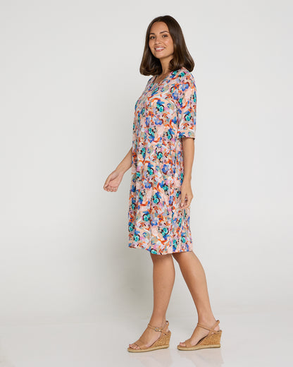Eva Cotton Dress - Summer Bouquet