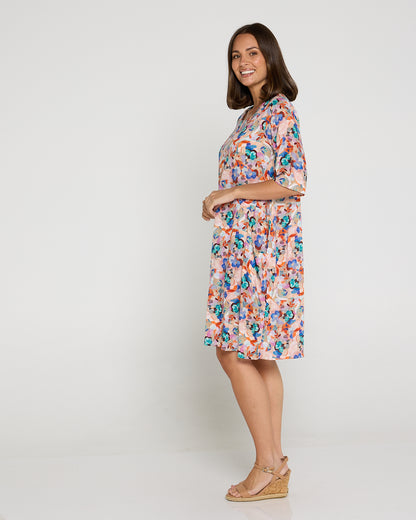 Eva Cotton Dress - Summer Bouquet