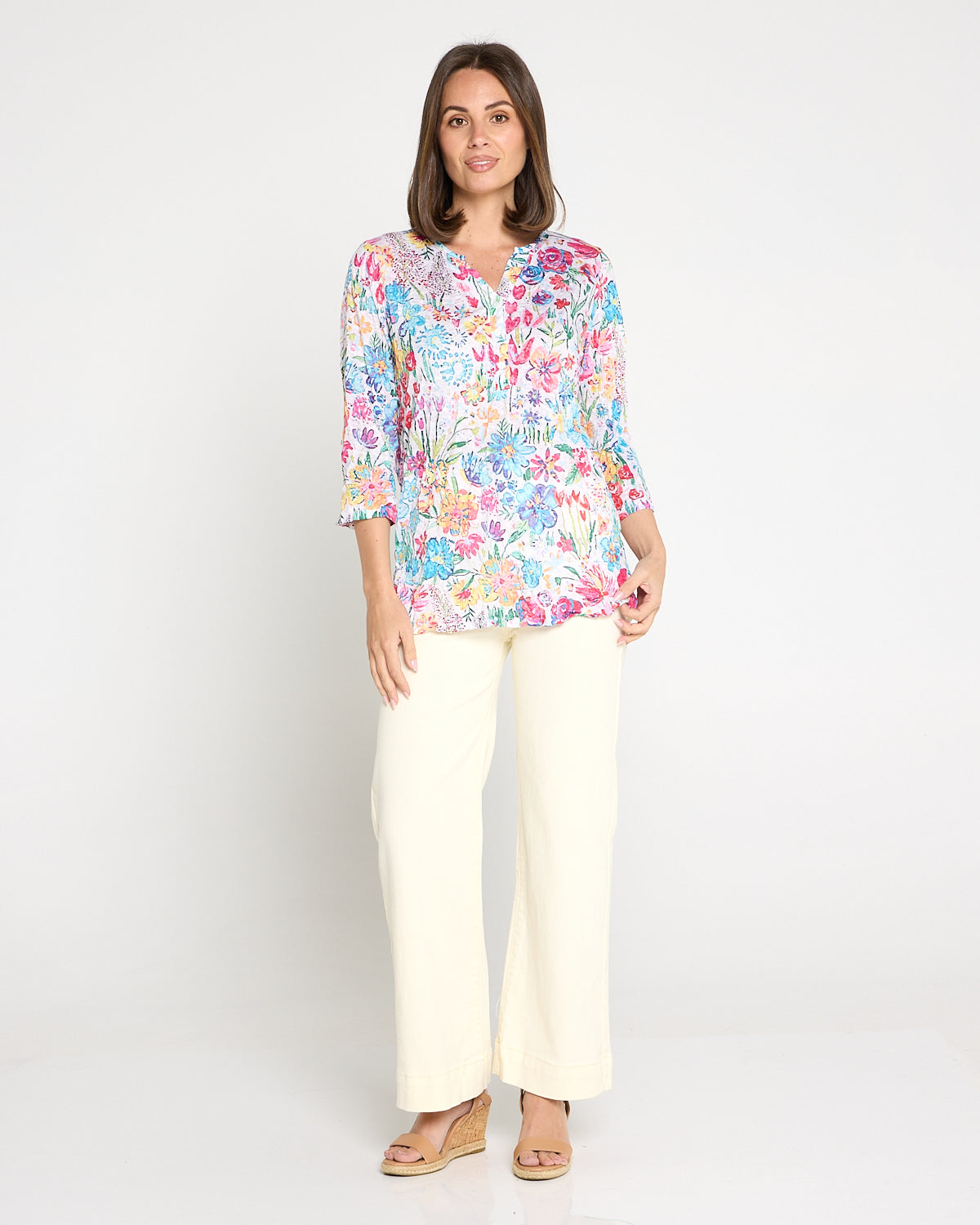 Cher Wide Leg Jeans - Butter Yellow