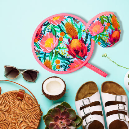 Eco-Friendly Wild Protea Twist Fan
