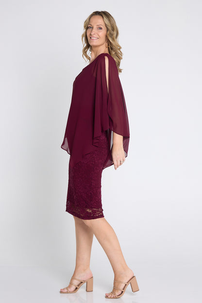 Abigail Dress - Wine