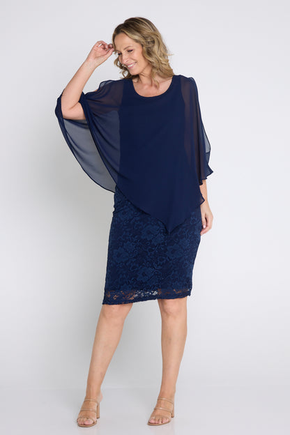 Abigail Dress - Navy