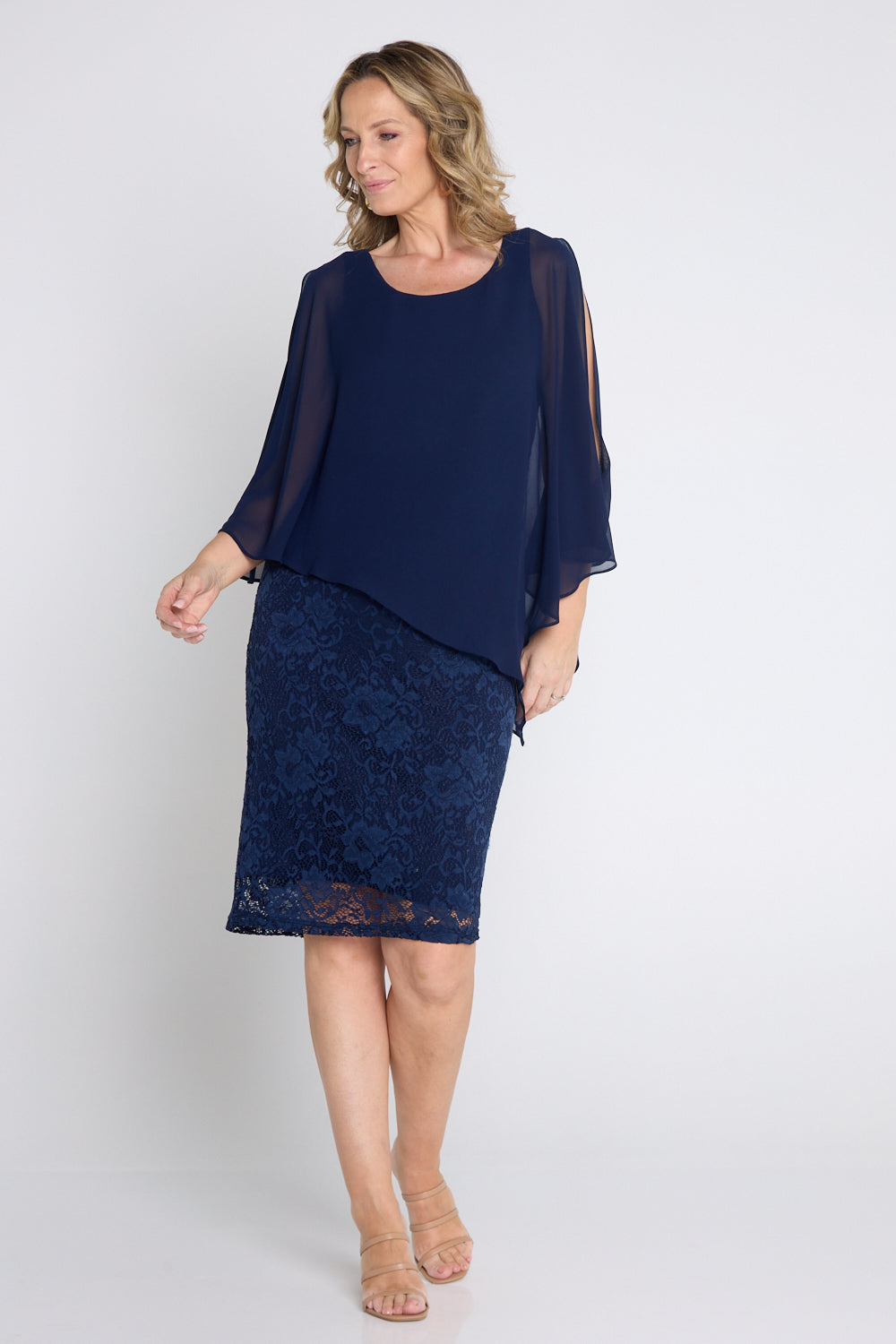 Abigail Dress - Navy