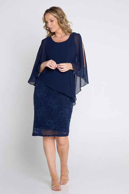 Abigail Dress - Navy