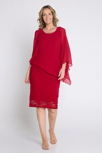 Abigail Dress - Red