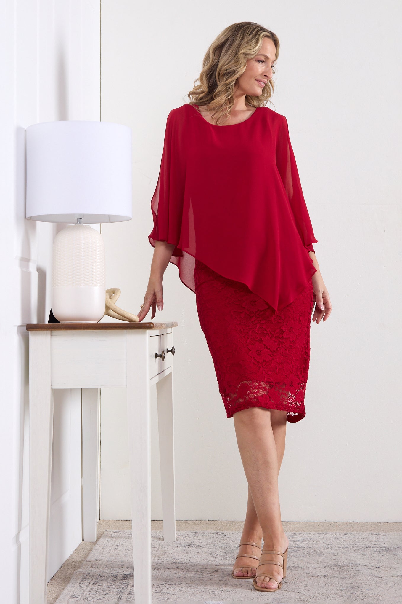 Abigail Dress - Red