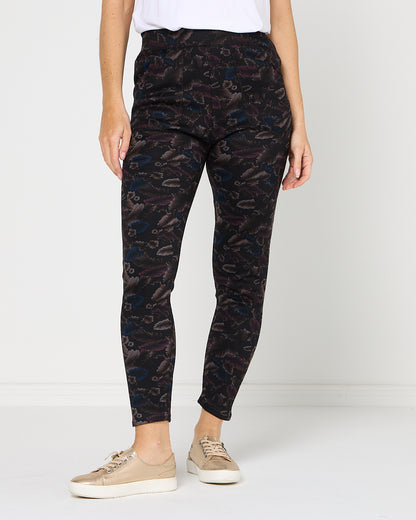 Faraday Fur Lined Leggings - Autumn Leaf