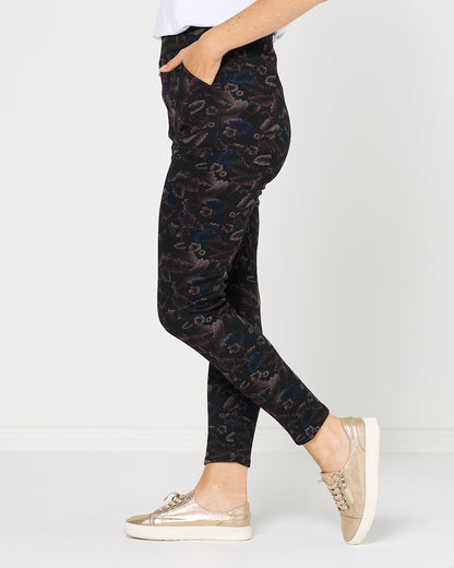 Faraday Fur Lined Leggings - Autumn Leaf