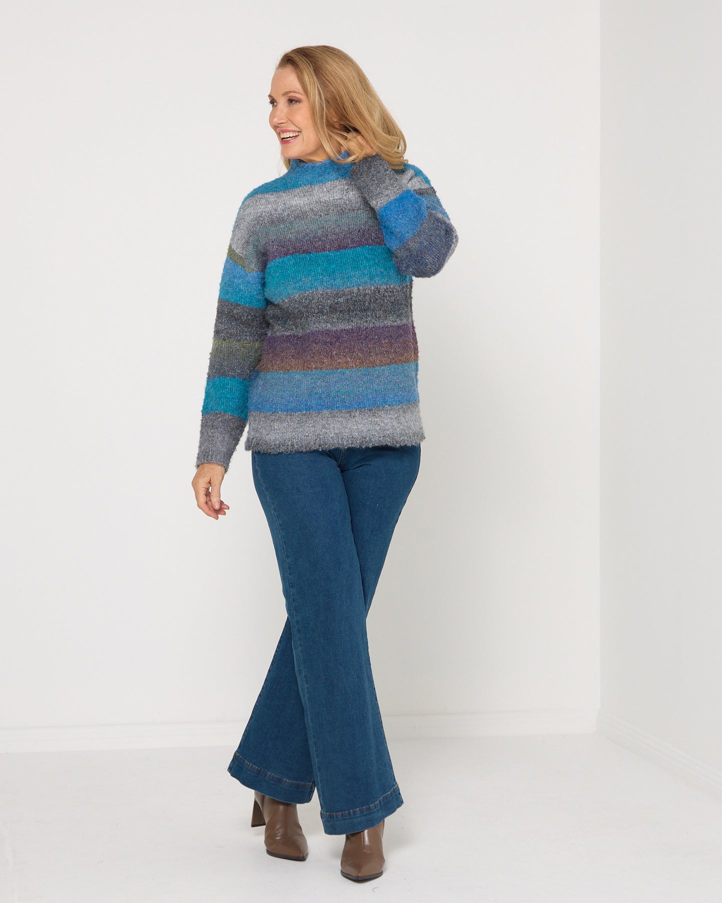 Harbour Stripe Knit - Blue Multi