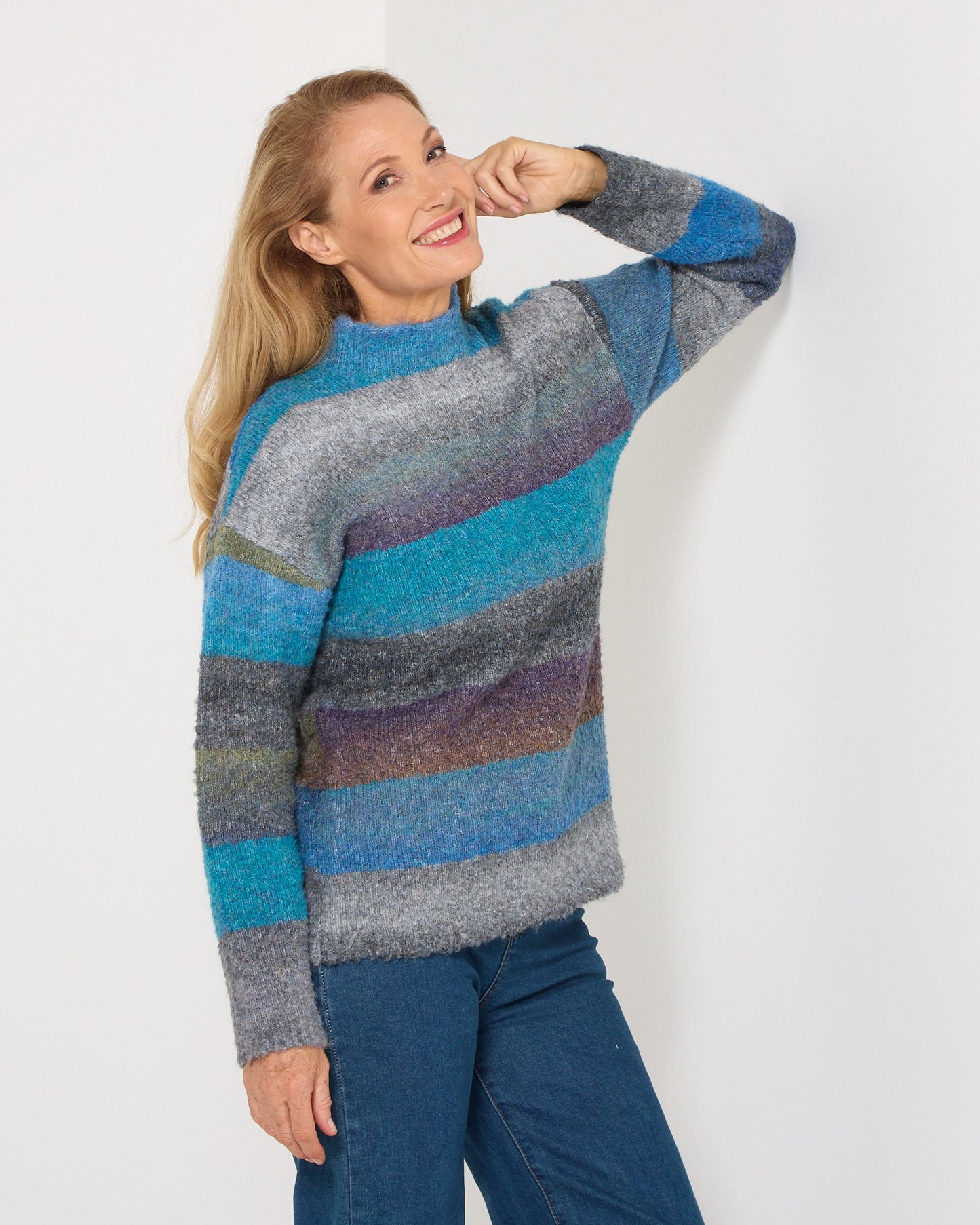 Harbour Stripe Knit - Blue Multi