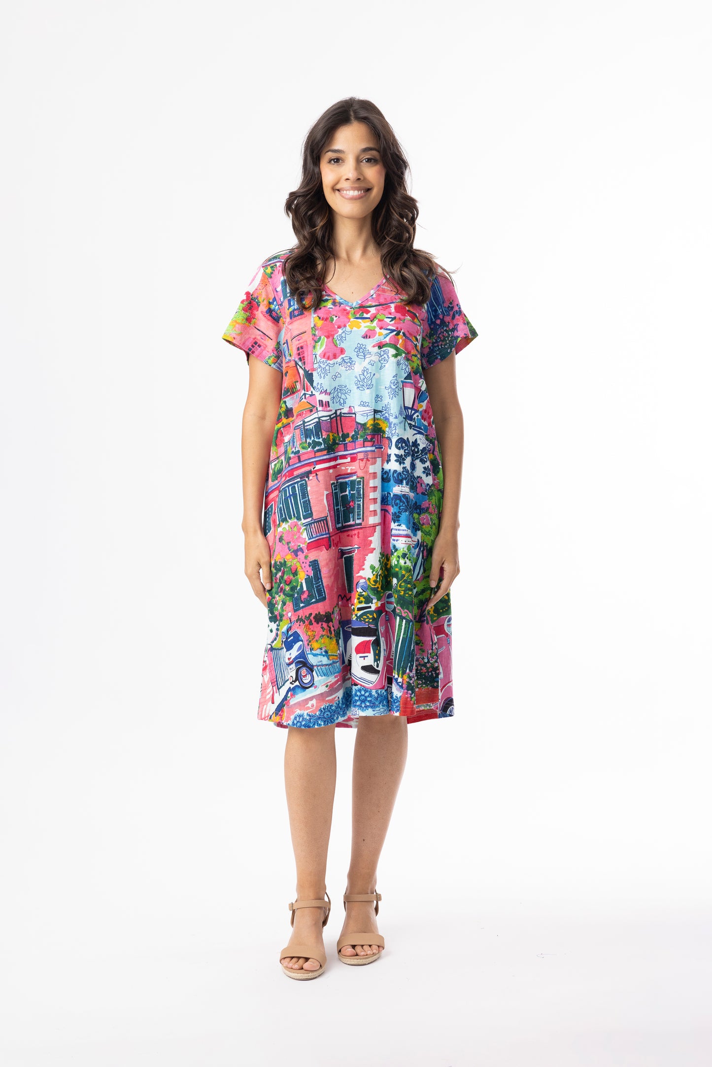 Organic Cotton Contemporary T-Shirt Dress - Scooter