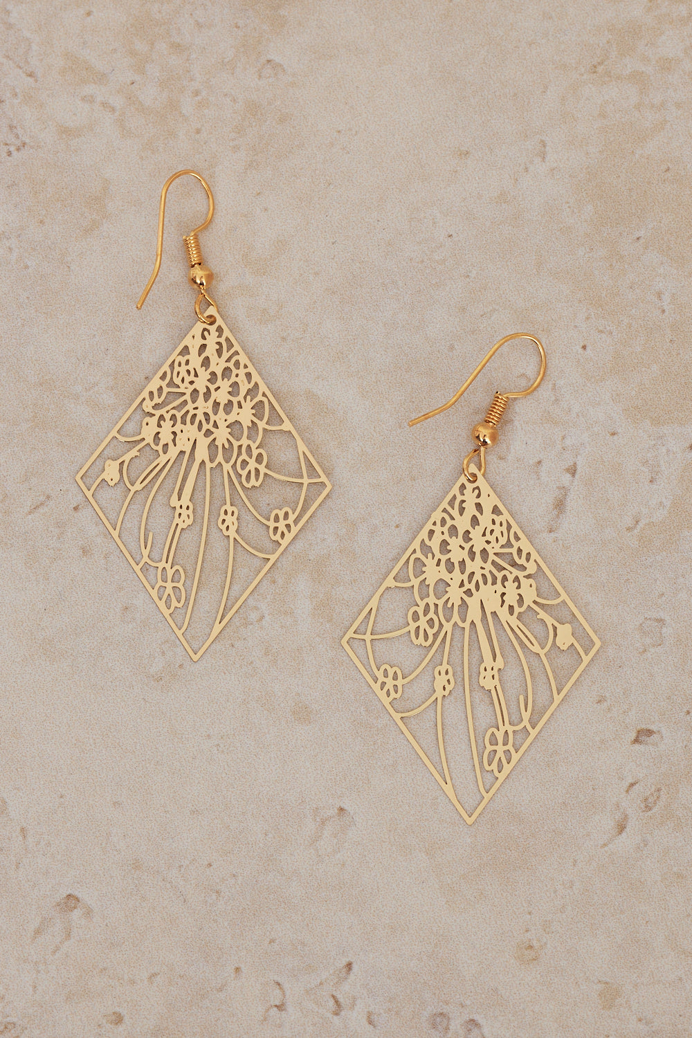 Delicate Bloom Earrings - Gold