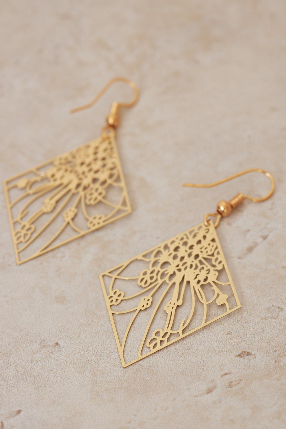 Delicate Bloom Earrings - Gold