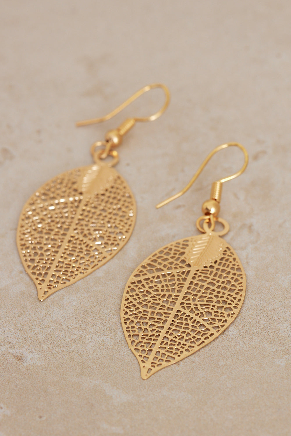 Arwen Leaf Earrings - Gold