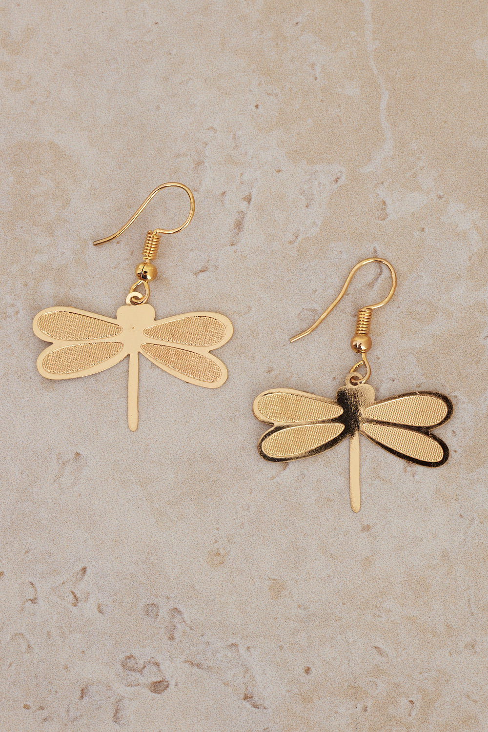 Dragonfly Earrings - Gold