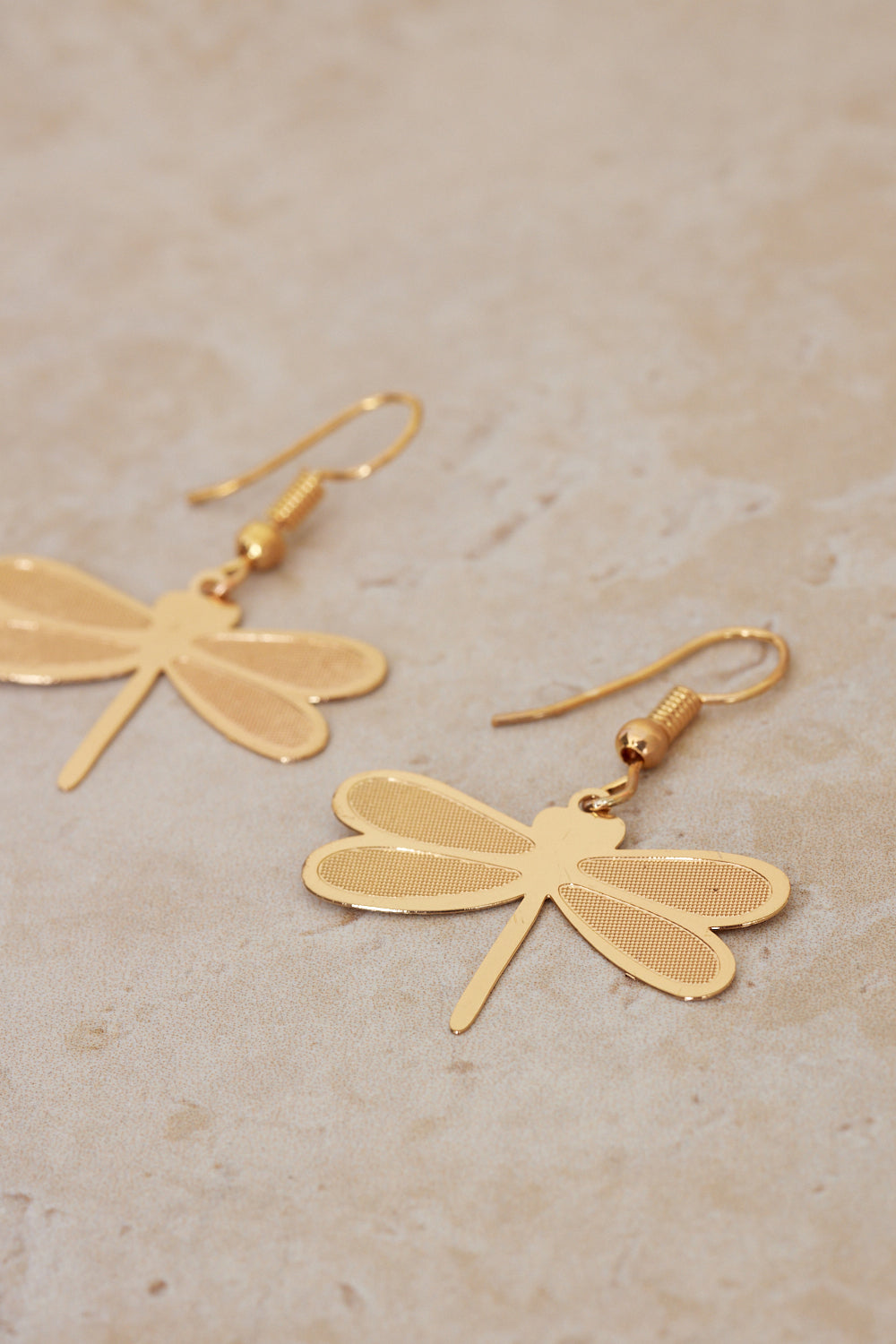 Dragonfly Earrings - Gold