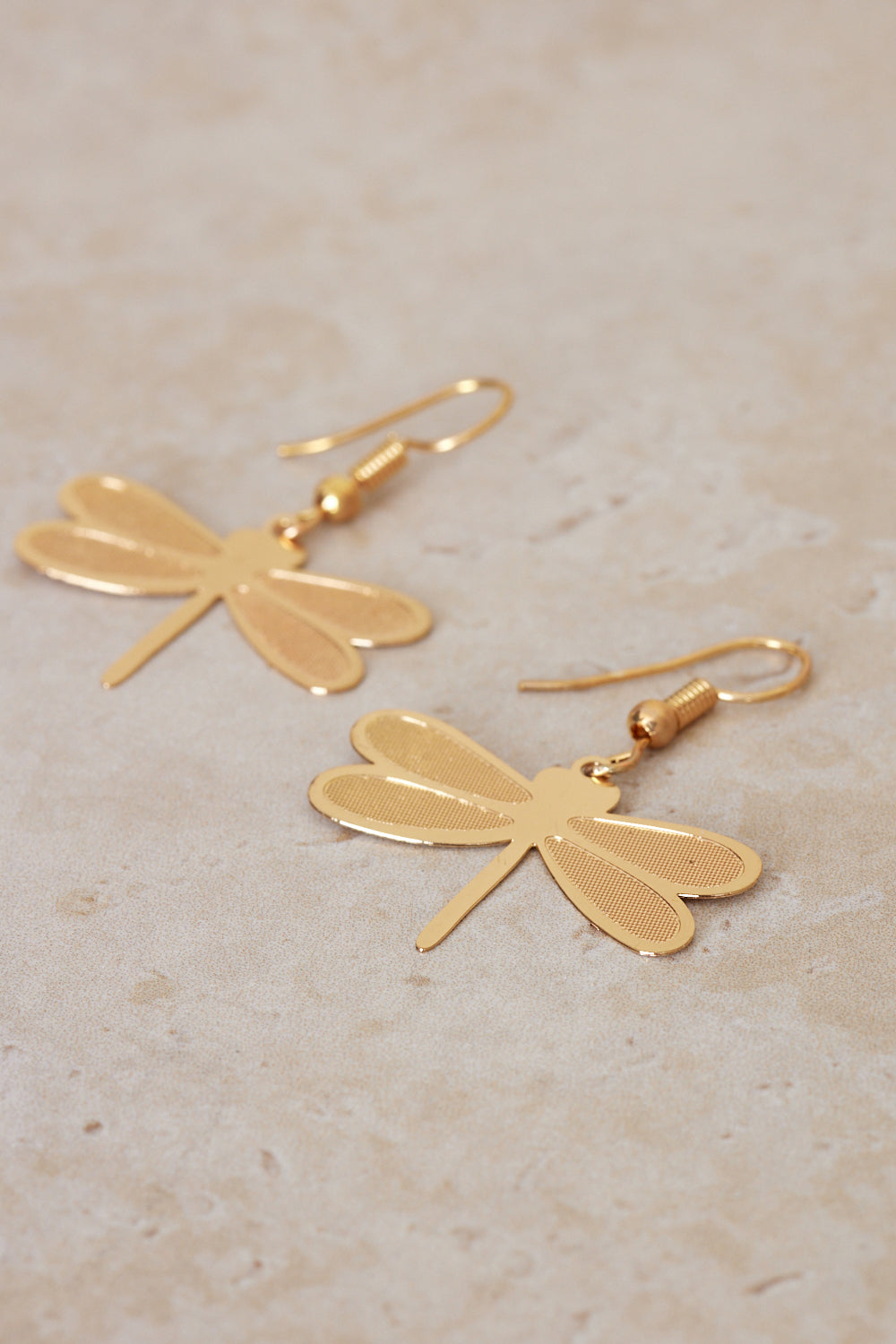 Dragonfly Earrings - Gold