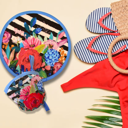 Eco-Friendly Midnight Garden Twist Fan