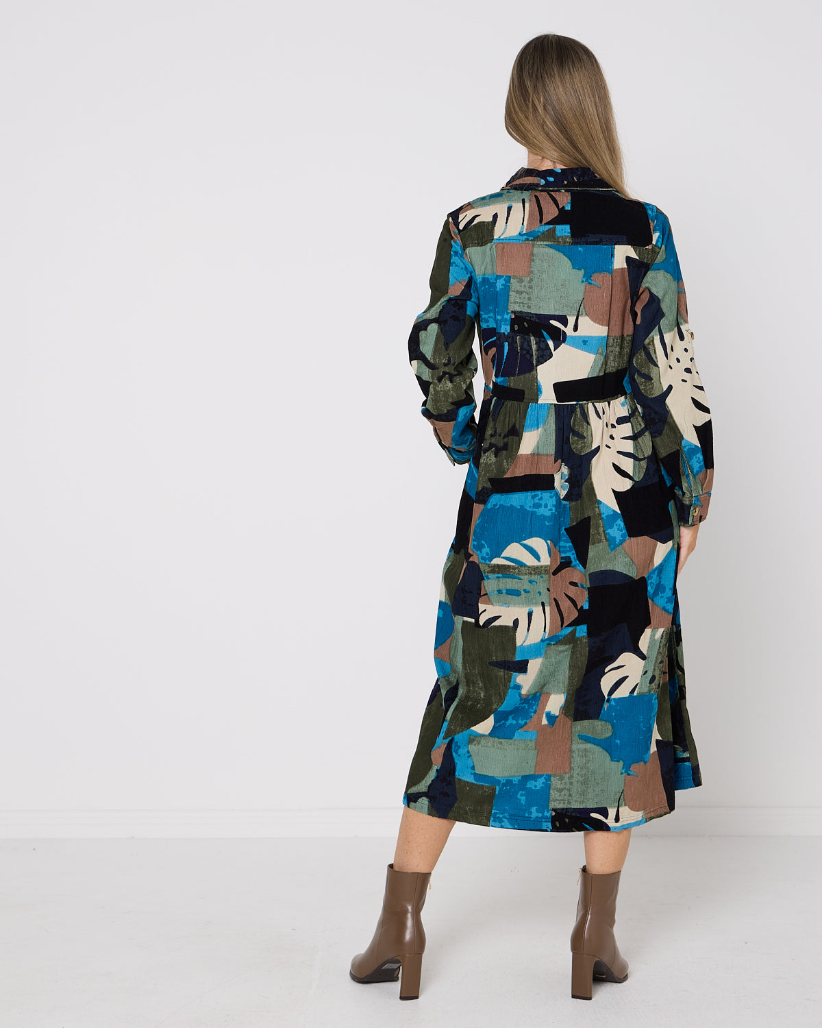 Panama Corduroy Dress - Blue