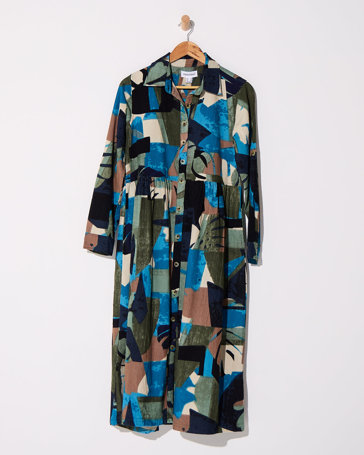 Panama Corduroy Dress - Blue