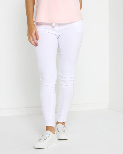 Vindini Stretch Pants - White