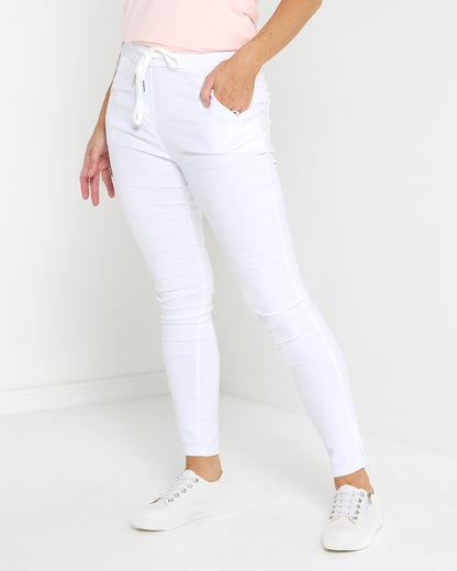 Vindini Stretch Pants - White