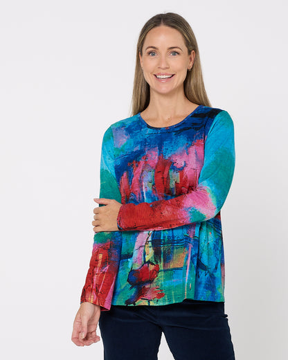 Contemporary Crew Tee - Sail Boats