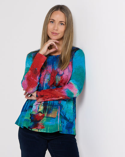 Contemporary Crew Tee - Sail Boats