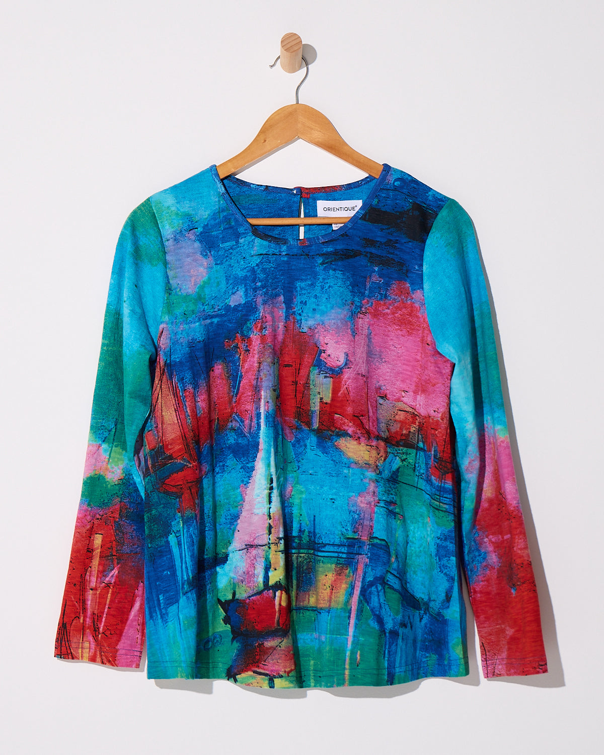 Contemporary Crew Tee - Sail Boats