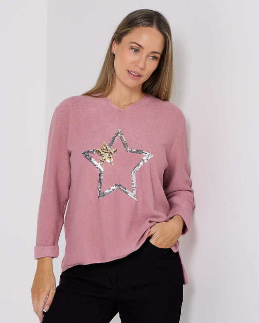 Southport Knit - Pink Star