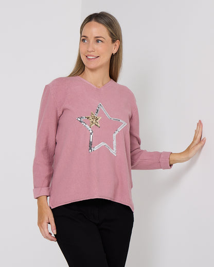 Southport Knit - Pink Star