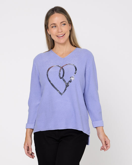 Southport Knit - Lavender Heart