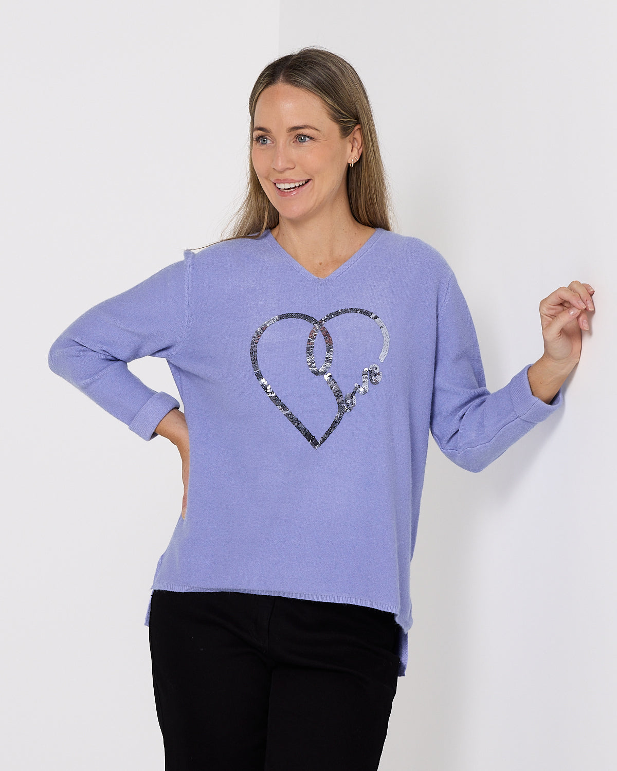 Southport Knit - Lavender Heart