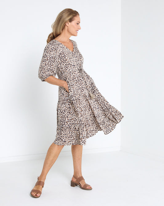 Willa Dress - Leopard Print