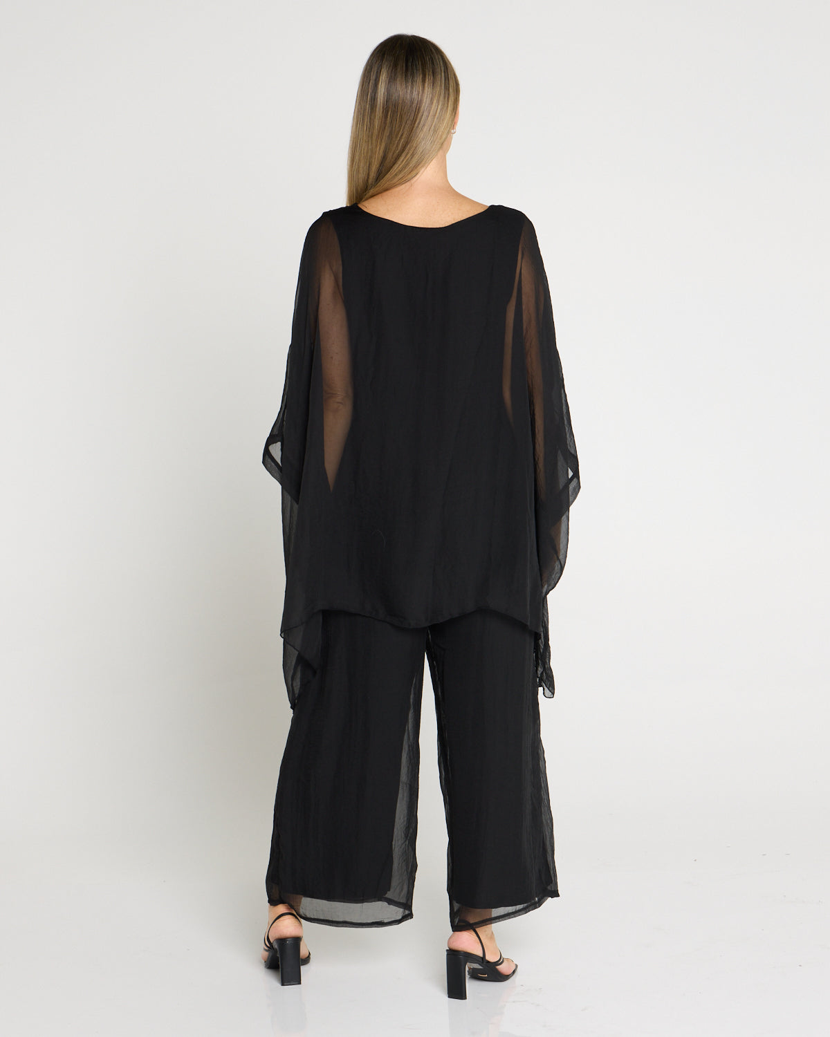 Talissa Chiffon Top - Black