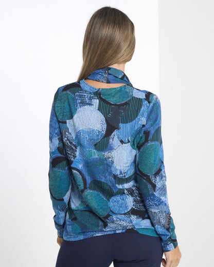 Lani Knit Top & Snood - Ocean Mist