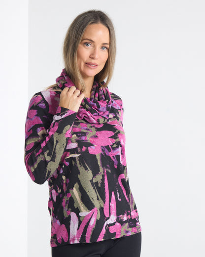 Lani Knit Top & Snood - Raspberry Ripple