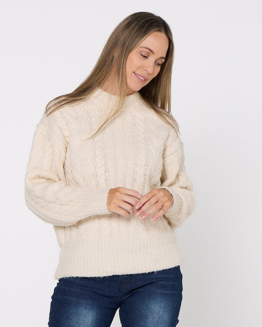 Glastonbury Knit - Snow