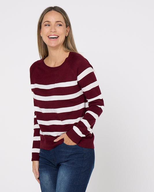 Rochdale Petite Knit - Burgundy